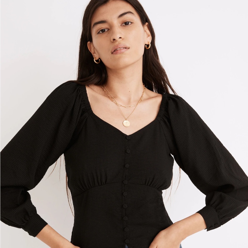 Madewell Preston Puff-Sleeve Top